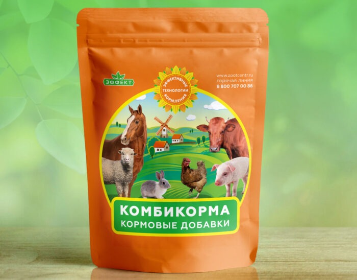 Разработка дизайна пластиковой упаковки для комбикорма