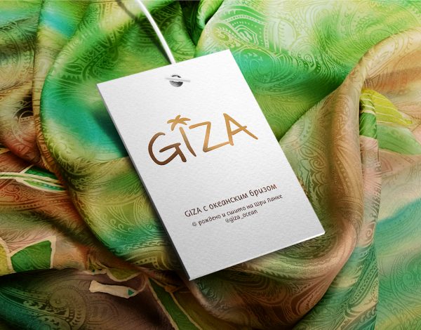 Разработан фирменный стиль для компании Гиза - производство и продажа парео купальников одежды для отдыха